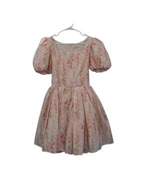 Ivy City Co Pink Floral Cupcake Dress Size M